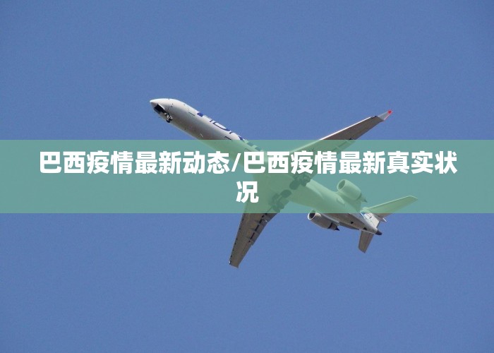 巴西疫情最新动态/巴西疫情最新真实状况