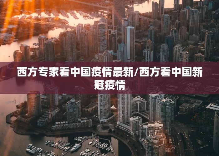 西方专家看中国疫情最新/西方看中国新冠疫情